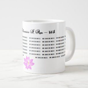 CANECA DE CAFÉ GRANDE OM SHREEM BRZEE 54X EM MUG COM LOTUS