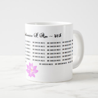 CANECA DE CAFÉ GRANDE OM SHREEM BRZEE 54X EM MUG COM LOTUS