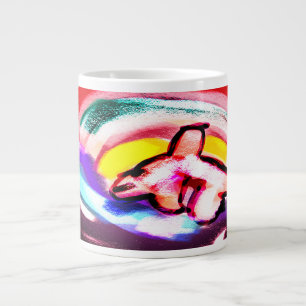 Caneca De Café Grande Onda de golfinho