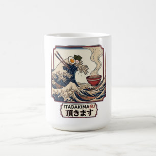 Caneca De Café Grande Onda de Ramen Arte de Comida Japonesa