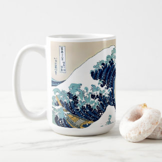 Caneca De Café Grande onda restaurada fora de Kanagawa por