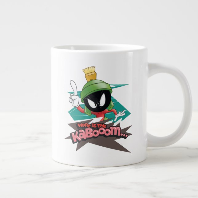 Caneca De Café Grande "Onde está o Kabooom" PONTOS MARVIN THE MARTIAN™ (Direita)