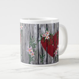 Caneca De Café Grande Onde O Amor Cresce Grande Mug