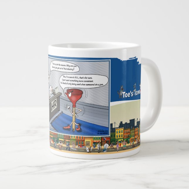 Caneca De Café Grande Only in a Jam | Office Humor (Frente Esquerda)