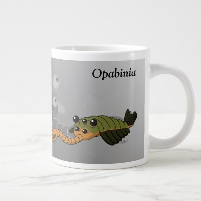Caneca De Café Grande Opabinia - Animal pré-histórico (Direita)