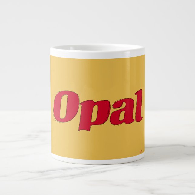 Caneca De Café Grande Opal, de 1970, 1980, invólucro Opal Fruta (Frente)