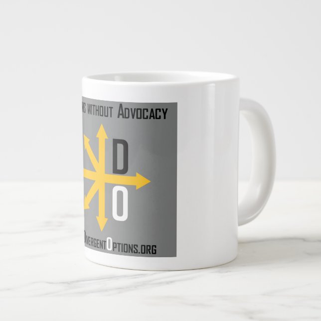 Caneca De Café Grande Opções divergentes Jumbo Mug (Frente Esquerda)