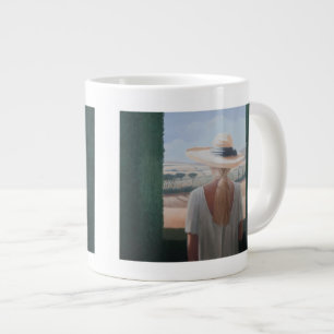 Caneca De Café Grande Opinião traseira Toscânia 2012 da menina