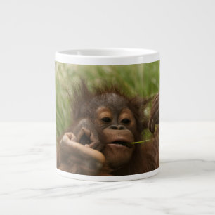 Caneca De Café Grande Orangutan Baby
