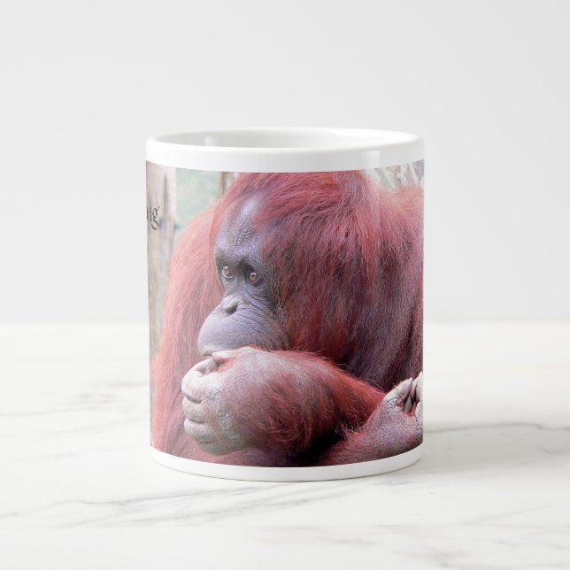 Caneca De Café Grande Orangutang Mug (Frente)