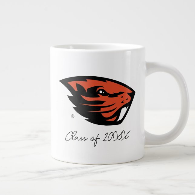 Caneca De Café Grande Oregon State Beavers | Cabeça de castor (Direita)