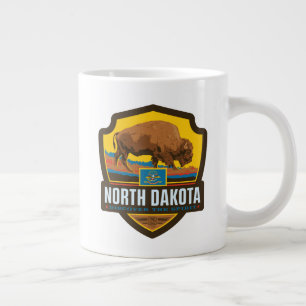 Caneca De Café Grande Orgulho de Estado  Dacota do Norte