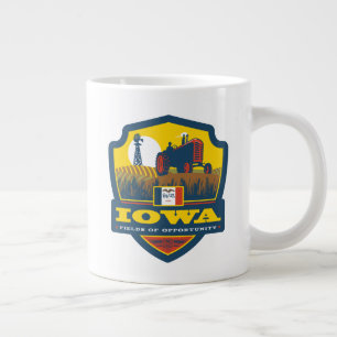 Caneca De Café Grande Orgulho de Estado  Iowa