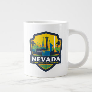 Caneca De Café Grande Orgulho de Estado  Nevada