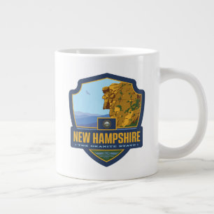 Caneca De Café Grande Orgulho de Estado  Nova Hampshire