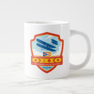 Caneca De Café Grande Orgulho de Estado  Ohio
