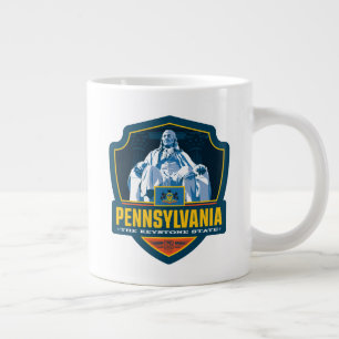 Caneca De Café Grande Orgulho de Estado  Pensilvânia