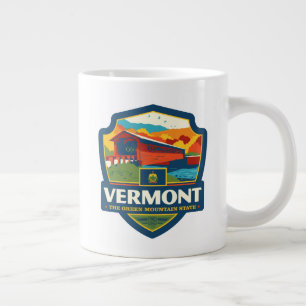 Caneca De Café Grande Orgulho de Estado  Vermont