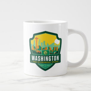 Caneca De Café Grande Orgulho de Estado  Washington