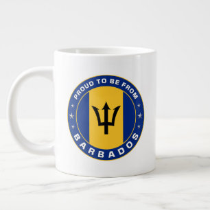 Caneca De Café Grande Orgulho De Ser De Barbados