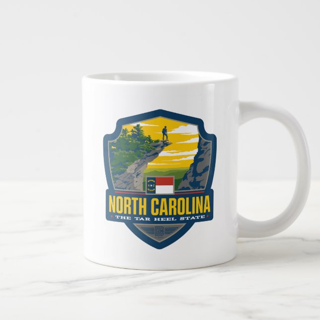 Caneca De Café Grande Orgulho Estatal | Carolina do Norte (Direita)