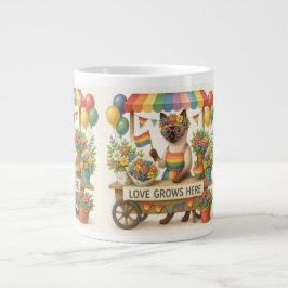 Caneca De Café Grande Orgulho Gato - Peitos LGBTQ inspirados em Gato