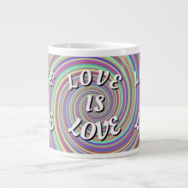 Caneca De Café Grande Orgulho Love Is Love  (Frente)