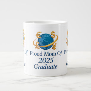 Caneca De Café Grande Orgulhosa Mãe de Graduado em Economia de 2025 – Ar