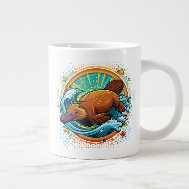 Caneca De Café Grande Ornitorrinco (Direita)