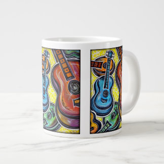 Caneca De Café Grande Orquestra Uke Jumbo China Mug