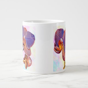 Caneca De Café Grande orquídea violeta e âmbar