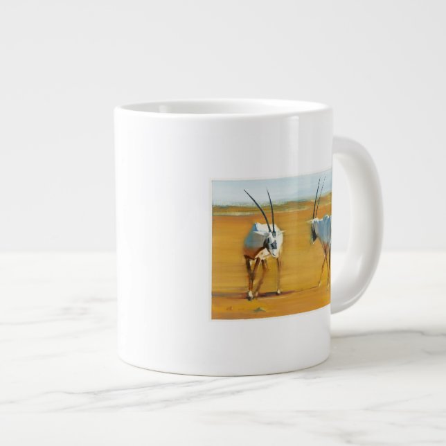 Caneca De Café Grande Oryx árabe de circundamento 2010 (Frente Esquerda)