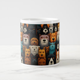 Caneca De Café Grande Os Cães Dão Presente Aos Melhores Amigos