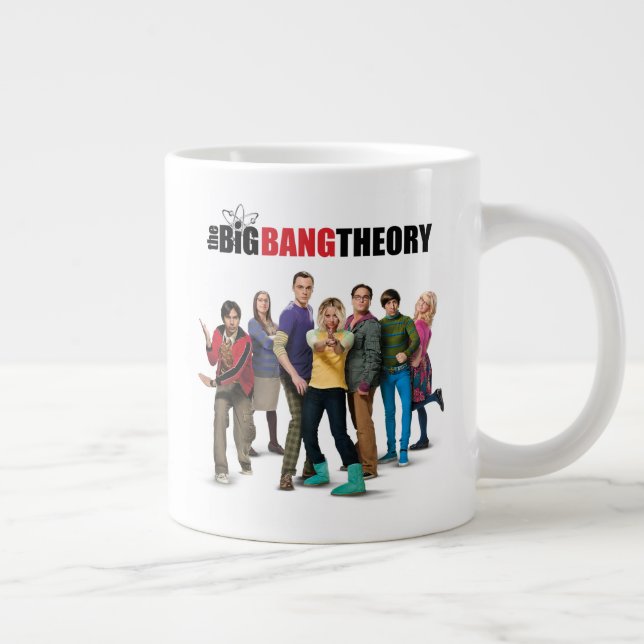 Caneca De Café Grande Os Caracteres Teóricos do Big Bang (Direita)