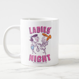 Caneca De Café Grande Os Flintstones  Betty & Wilma - Noite feminina