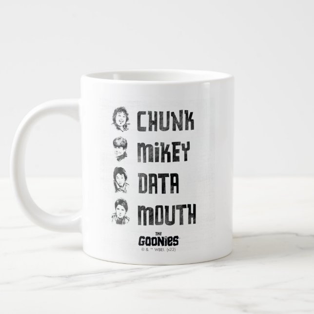 Caneca De Café Grande Os Goonies | Parte, Mikey, Dados, Boca (Esquerda)