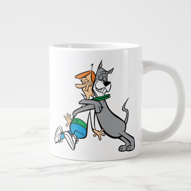 Caneca De Café Grande Os Jetsons | George & Astro Hug (Direita)