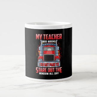 Caneca De Café Grande Os Motoristas De Caminhão Engraçados Arranjam Pres
