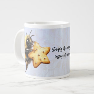 Caneca De Café Grande Os pequenos ajudantes de Papai Noel estão zumbindo