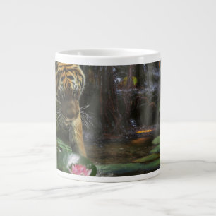 Caneca De Café Grande "OS TIGRES PRECISAM DE PAZ SELVAGEM" 20 Oz.
