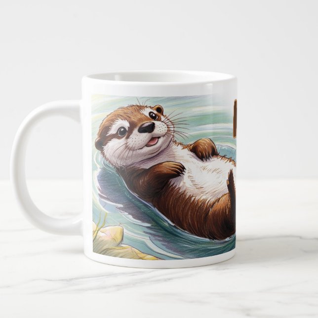 Caneca De Café Grande Otter Mug (Esquerda)