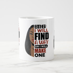 Caneca De Café Grande Ou encontrarei uma maneira ou farei uma melani