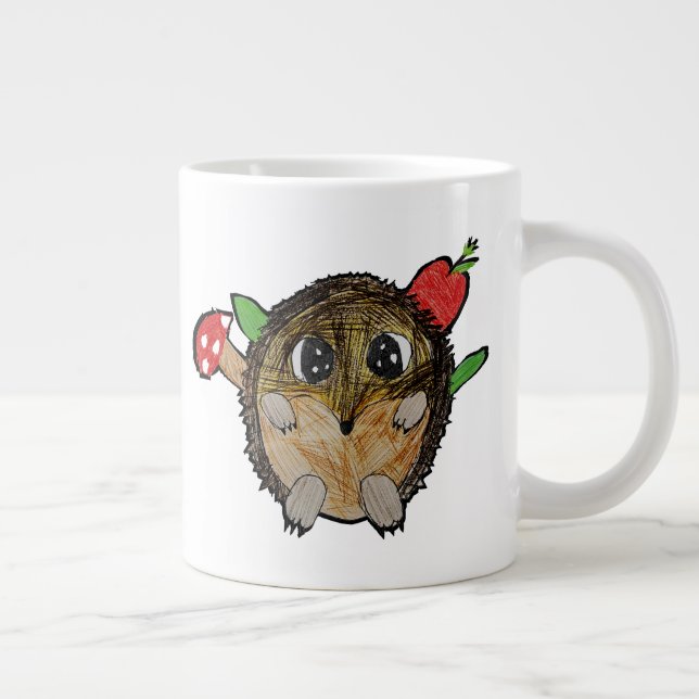 Caneca De Café Grande ouriço fofo (Direita)