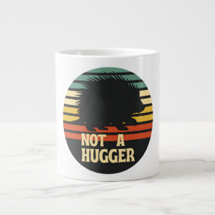 Caneca De Café Grande ouriço preto não abraçador