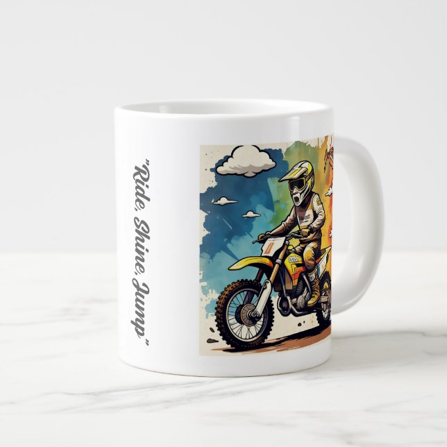 Caneca De Café Grande "Ouro Dirt Chronicles" (Frente Esquerda)