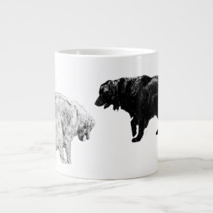 Caneca De Café Grande Ouro sai, amigos fiéis