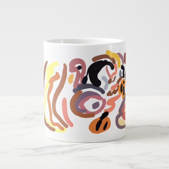 Caneca De Café Grande outono de Ação de Graças (Frente)