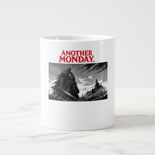 Caneca De Café Grande outra segunda-feira (Frente)