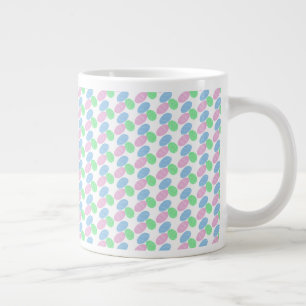 Caneca De Café Grande Ovos de Páscoa Rabiscos