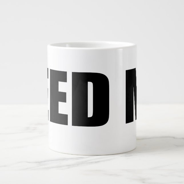 Caneca De Café Grande Oxygentees me alimentam com Jumbo Mug (Frente)